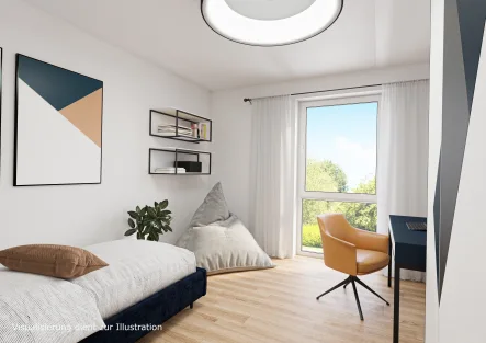 Kinderzimmer Illustration - Wohnung kaufen in Bitburg - Attraktive Neubauwohnung in schöner Wohnlage