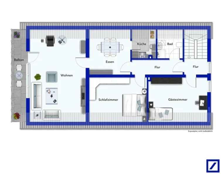 Exposeplan Dachgeschoss