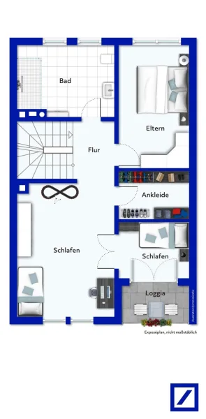 Exposeplan-Obergeschoss