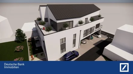 Seitenansicht - Wohnung kaufen in Neuwied - Penthouse-Wohnung im modernen Design und mit großzügigem Wohnraumangebot!