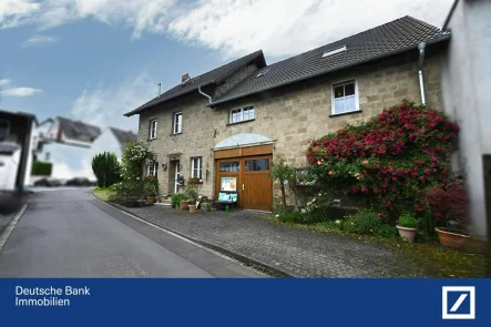 Fronansicht - Haus kaufen in Oberzissen - Wohnen und Vermieten: Erfolgreiches Ferienkonzept im Herzen der Eifel!