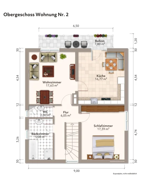 Obergeschoss Wohnung Nr. 2