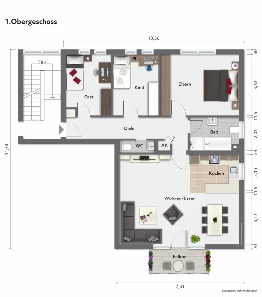 Grundriss Wohnung