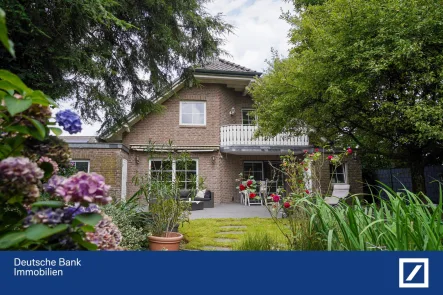 Ansicht Garten Haus - Haus kaufen in Sonsbeck - Charmantes Einfamilienhaus in ruhiger Lage von Sonsbeck