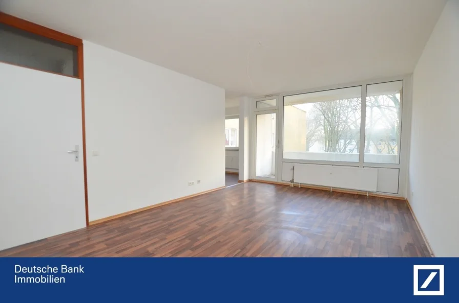 Wohnzimmer - Wohnung mieten in Duisburg - Singles und Paare aufgepasst!! Frisch renovierte 2 Zimmer Wohnung mit Balkon in DUI-Obermeiderich