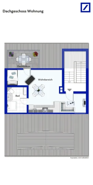 Grundriss Dachgeschoss Wohnung