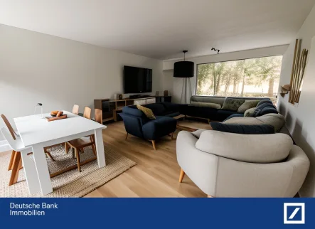 Beispielbild Wohnzimmer - Wohnung kaufen in Freiburg -  Moderne 4-Zimmer-Wohnung mit Panoramablick und exzellenter Anbindung
