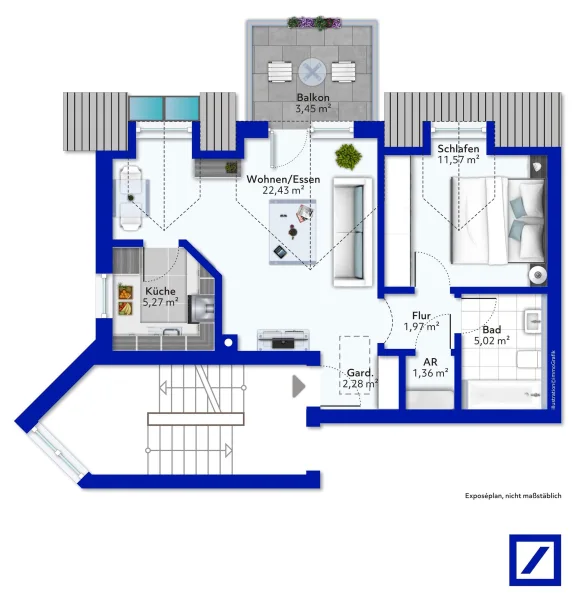 Grundriss 1. Etage