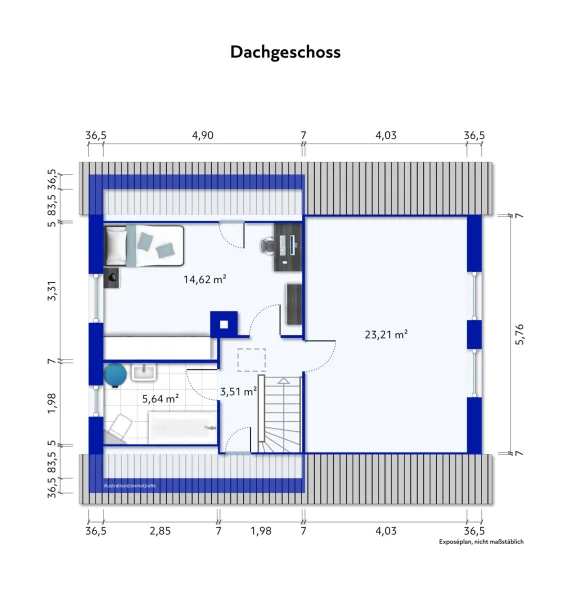 immoGrafik-Dachgeschoss