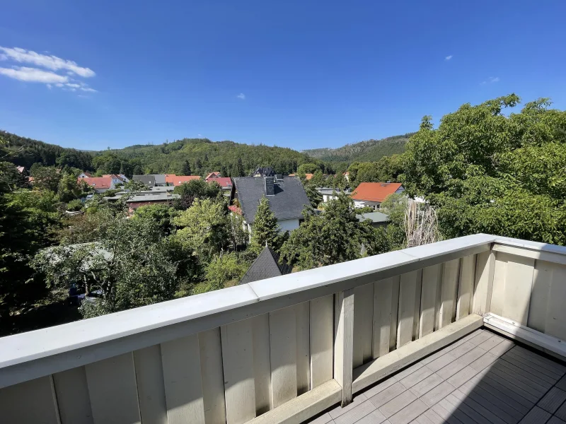 Blick vom Balkon