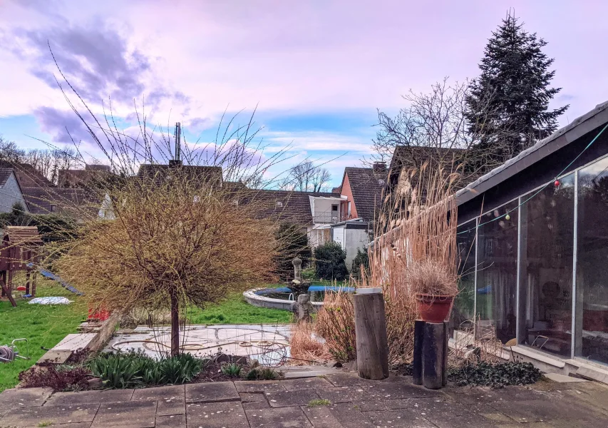 Terrassenblick in den Garten