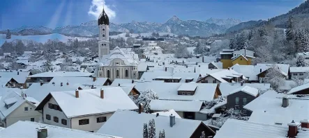 Nesselwang im Winter - Wohnung kaufen in Nesselwang - Viel Platz und Bergblick garantiert.