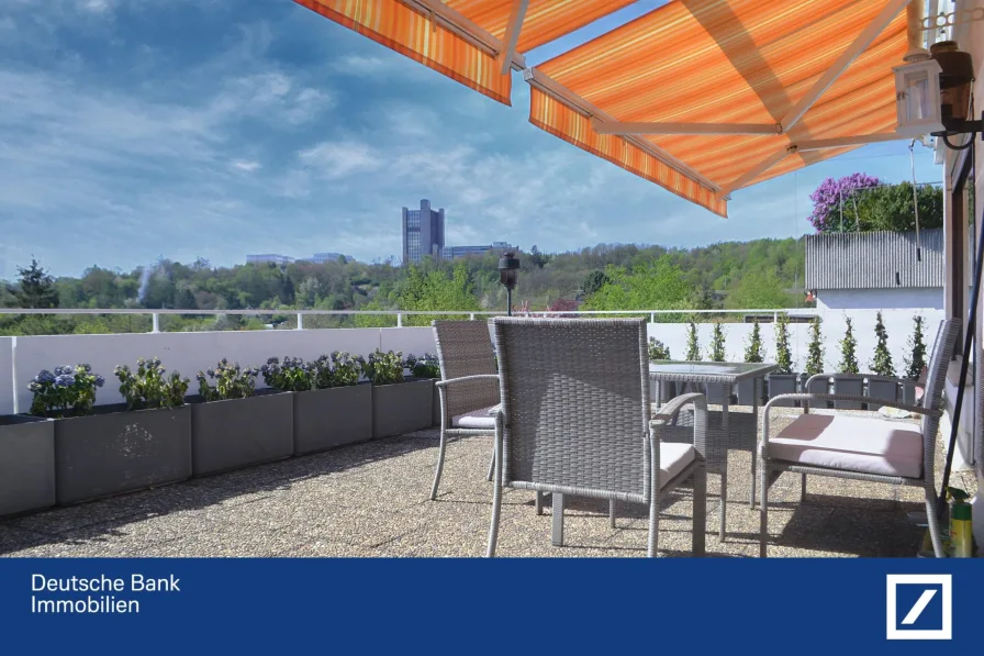 Terrasse / Aussicht - Wohnung kaufen in Stuttgart - Alternativ zum Penthouse - leer