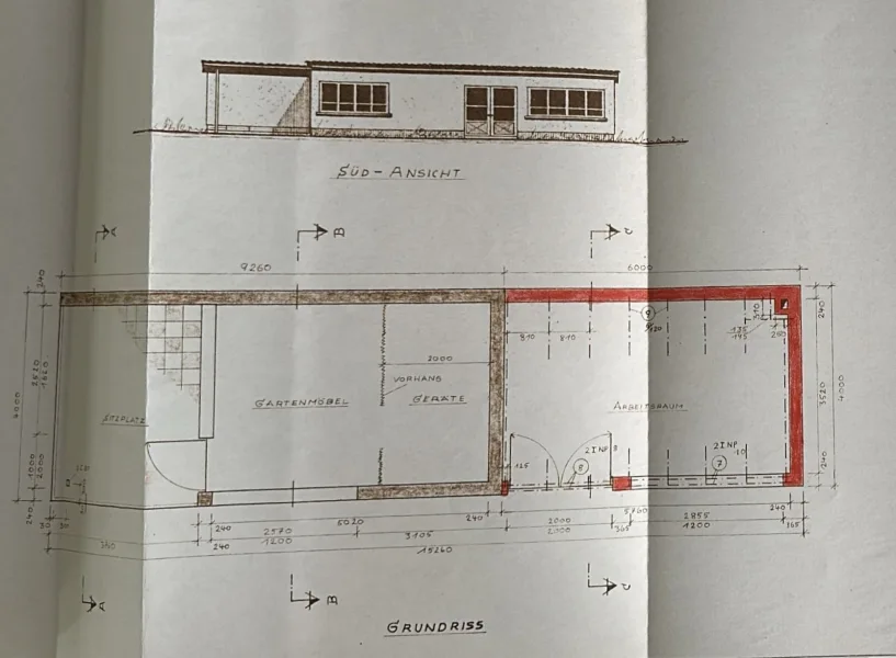 Werkstatt-Grundriss