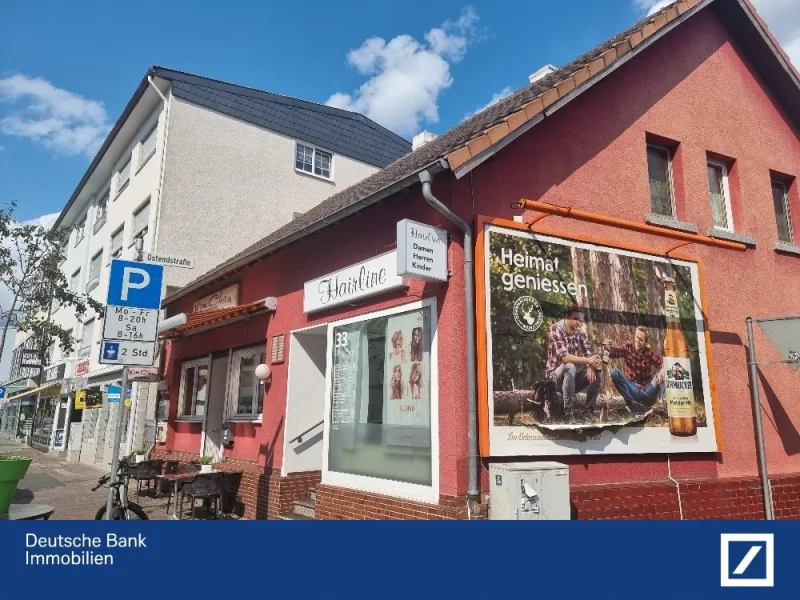 Parken direkt vor der Tür - Haus kaufen in Dreieich - Wohn-u. Geschäftshaus oder Neubebauung möglich.