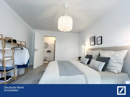 Musterwohnung Schlafzimmer - Wohnung kaufen in Hanau - Exklusive 3-Zimmer-Wohnung – Modern und Luxuriös Wohnen