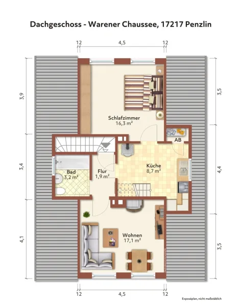 Grundriss Dachgeschoss