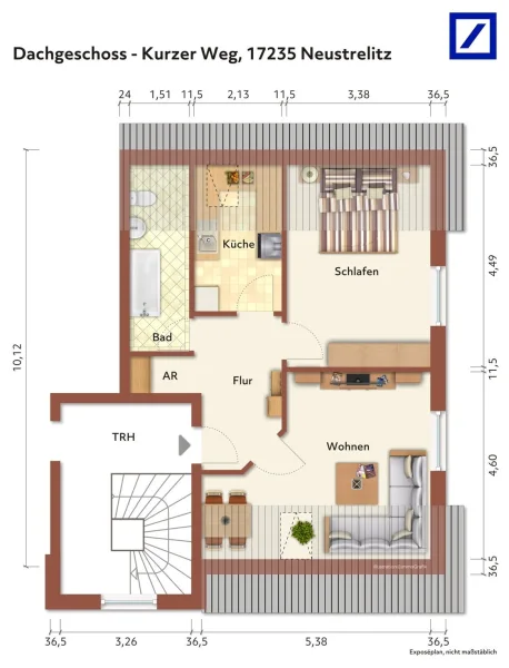 Grundriss Dachgeschoss rechts