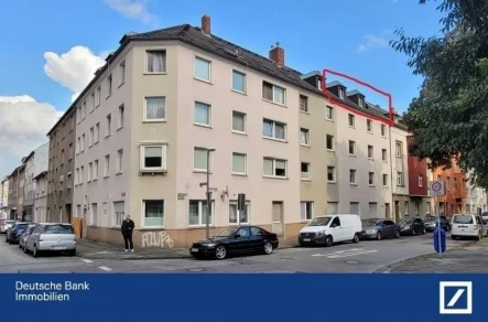 Außenansicht - Wohnung kaufen in Gelsenkirchen, Bulmke-Hüllen - DG-Wohnung mit Dachterrasse und Potential