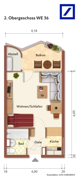 Grundrissplan 2. Obergeschoss 