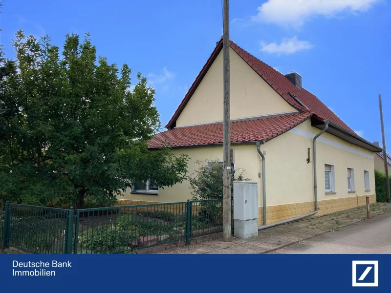 Hausansicht - Haus kaufen in Kelbra - Solides Häuschen in ländlicher Idylle !