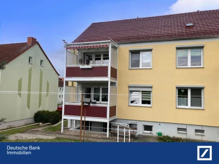Rückansicht - Wohnung kaufen in Allstedt - Charmante Wohnung am grünen Stadtrand von Allstedt !