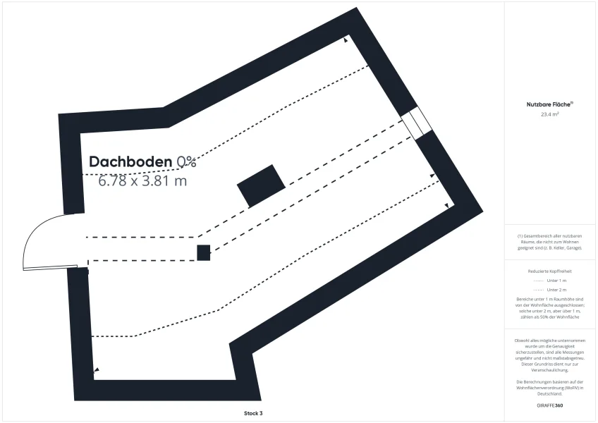 E4 Dachboden Grundriss