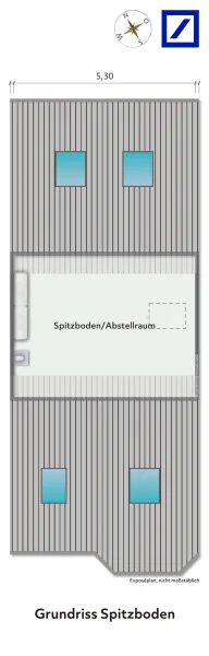 Grundriss Spitzboden