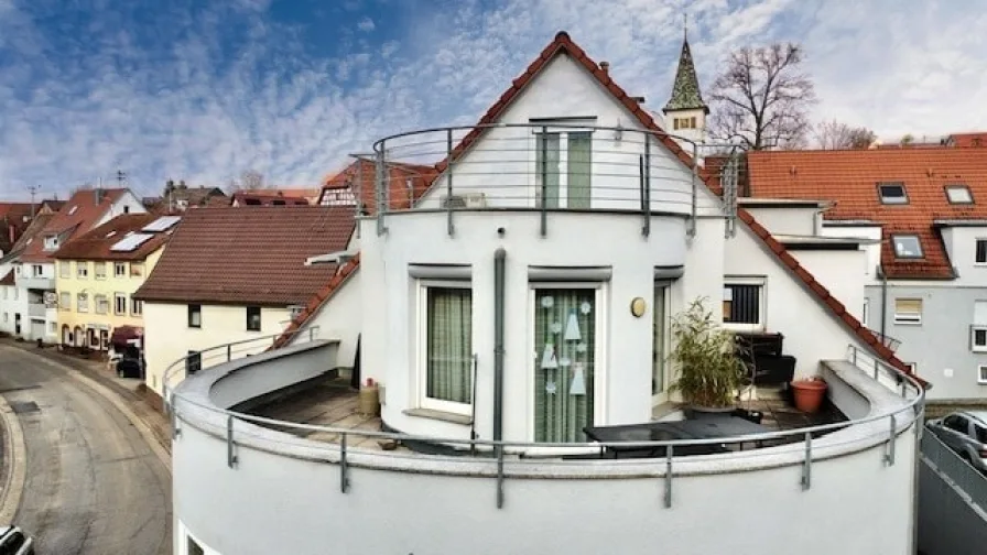 Balkon und Dachterrasse