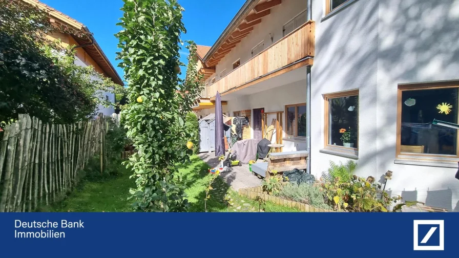 Südgarten - Wohnung kaufen in Bad Kohlgrub - Wohlfühlwohnen mit eigenem Garten und Platz für Home-Office