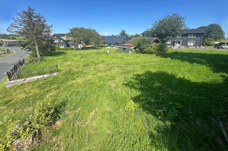 Blick Richtung Nordost - Grundstück kaufen in Föritztal - Sonniges Grundstück in idyllischer Lage in Föritztal-Neuenbau - Verwirklichen Sie Ihr Traumhaus