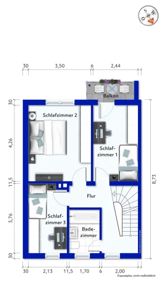 Grundriss Obergeschoss