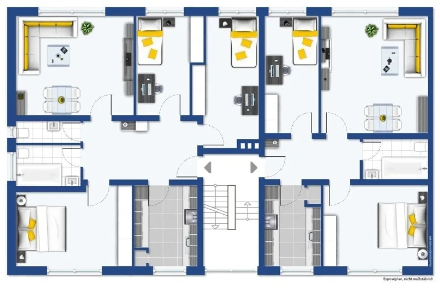 Grundriss 3-4 Zimmer