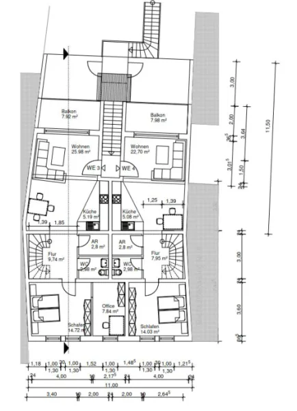 Grundriss 2. OG Neubau