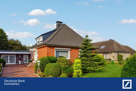 Außenansicht - Haus kaufen in Langwedel - Charmantes Einfamilienhaus mit Wintergarten und großem Garten in Etelsen