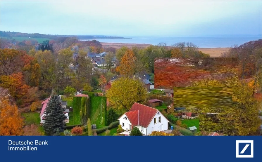 Luftbild Klausdorf 2 - Haus kaufen in Klausdorf - Ferienhaus in der Natur im Speckgürtel Stralsunds -  nur 300 m zum Strand!