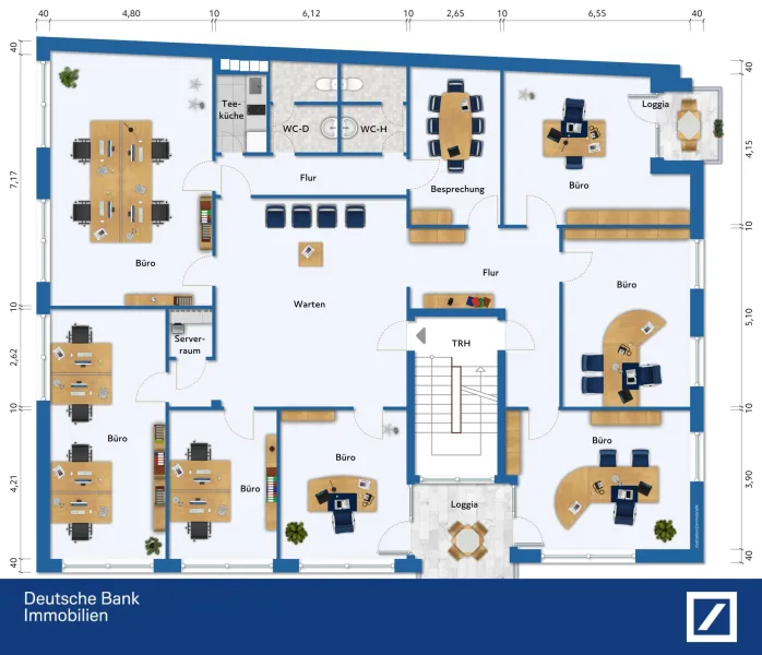 Grundriss - Büro/Praxis kaufen in Warendorf - Attraktive Gewerbeeinheit – Vielseitig nutzbar & renditestark