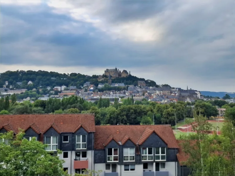 Schlossblick vom Wohnzimmer