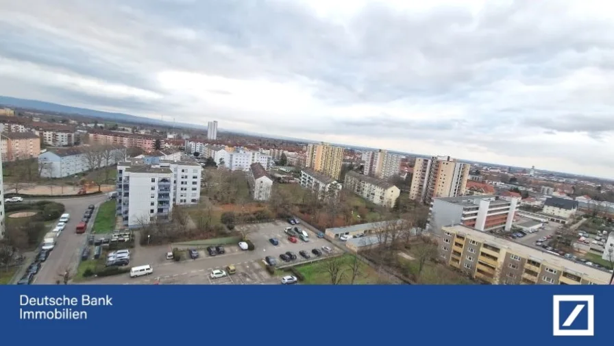 Aussicht Balkon - Wohnung kaufen in Frankenthal - Kapitalanleger aufgepasst; attraktive ETW mit Weitsicht in Frankenthal