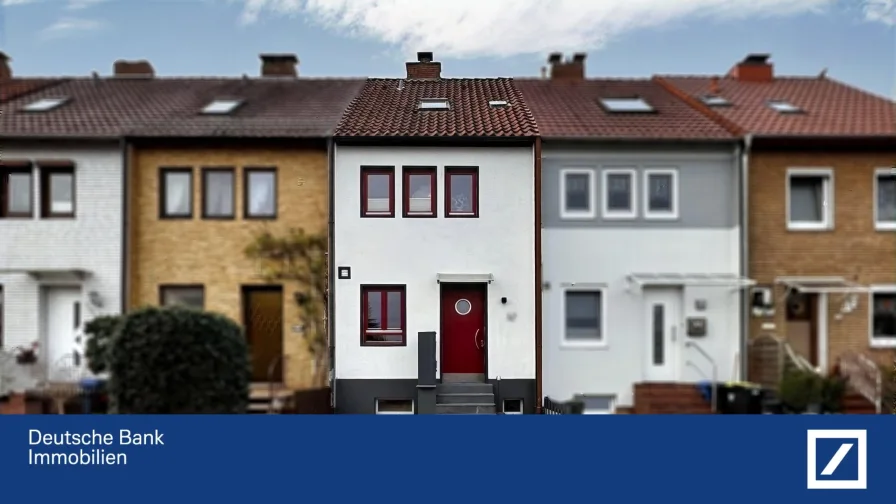 Ansicht - Haus kaufen in Delmenhorst - Attraktives Reihenmittelhaus in bester Lage 