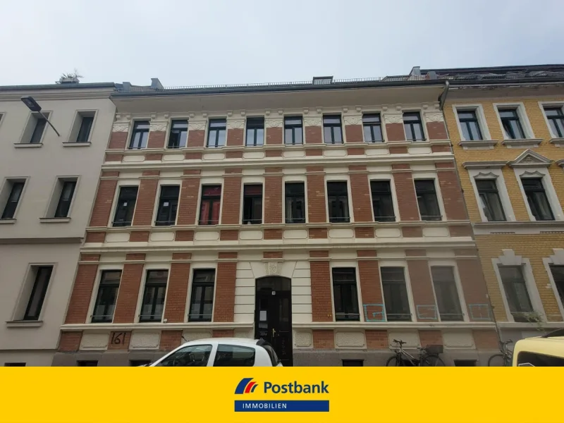 Vorderansicht - Wohnung kaufen in Leipzig - 3-Zimmer-Wohnung mit Balkon in beliebter Lage