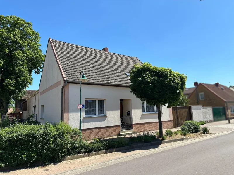 Straßenansicht - Haus kaufen in Tucheim - Familienidyll mit viel Nebengelass!