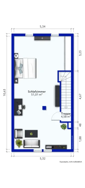 ausgebautes Dachgeschoss