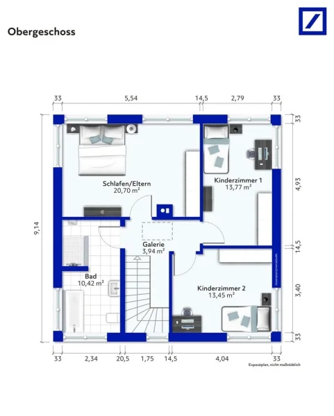 Grundriss Obergeschoss