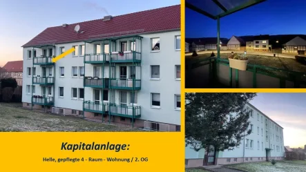  - Wohnung kaufen in Niederorschel - Kapitalanlage gesucht ? Gebotenwird: Hübsche (vermietete) Etagenwohnung mit Balkon in Deuna  !