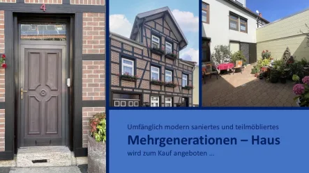  - Haus kaufen in Bad Langensalza - Ein schönes, vollsaniertes Mehrgenerationen-Haus zum sofortigen Wohlfühlen wird geboten. 