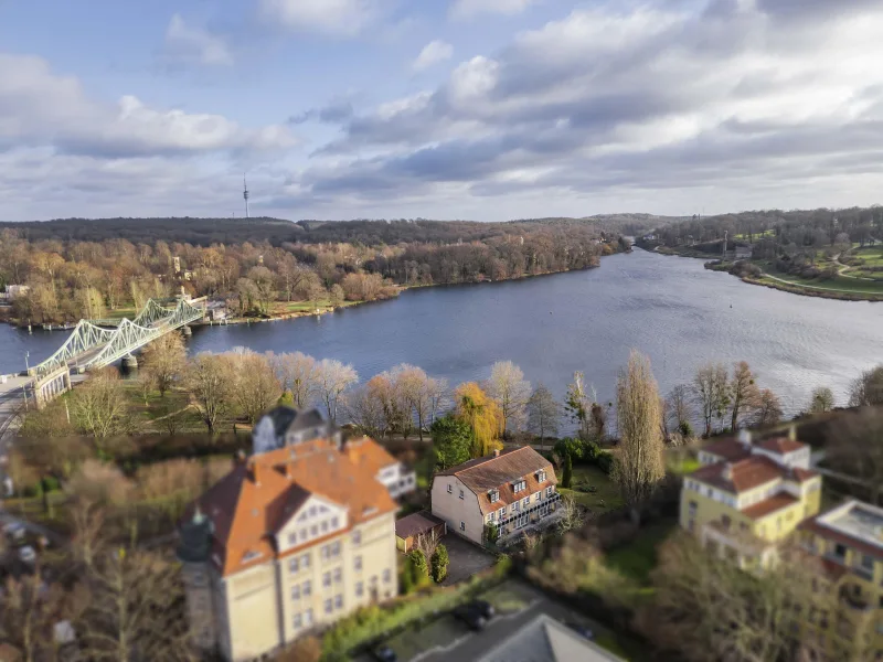 Blick auf die Glienicker Lake