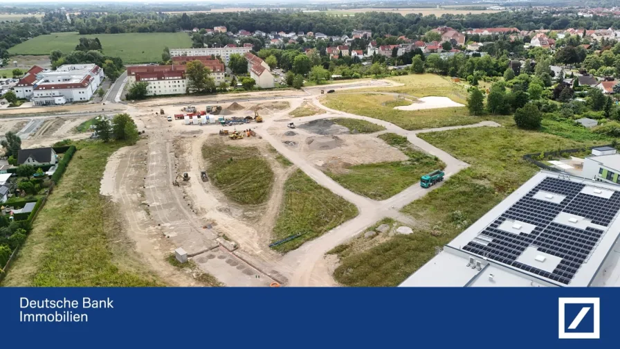 Ansicht Baugebiet - Grundstück kaufen in Taucha - Baugrundstücke in der Gartenstadt Taucha