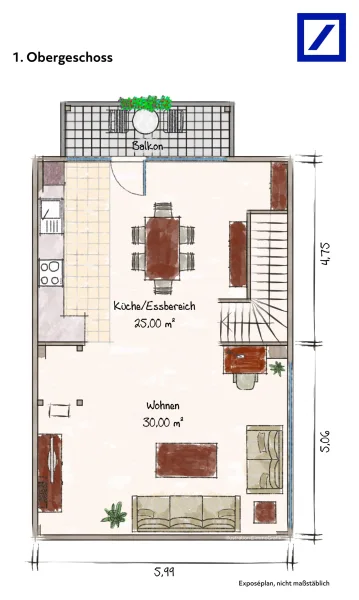 Grundriss Obergeschoss