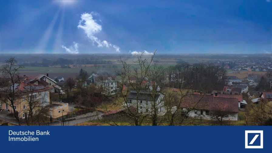 Ausblick vom Grundstück - Grundstück kaufen in Tegernheim - Einzigartiges Grundstück in Tegernheim mit herrlichem Ausblick in absolut ruhiger Lage